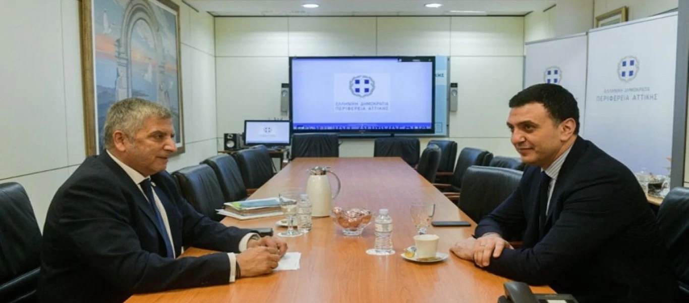 Συνάντηση Πατούλη - Κικίλια για το συντονισμό των δράσεων καταπολέμησης του κορωνοϊού